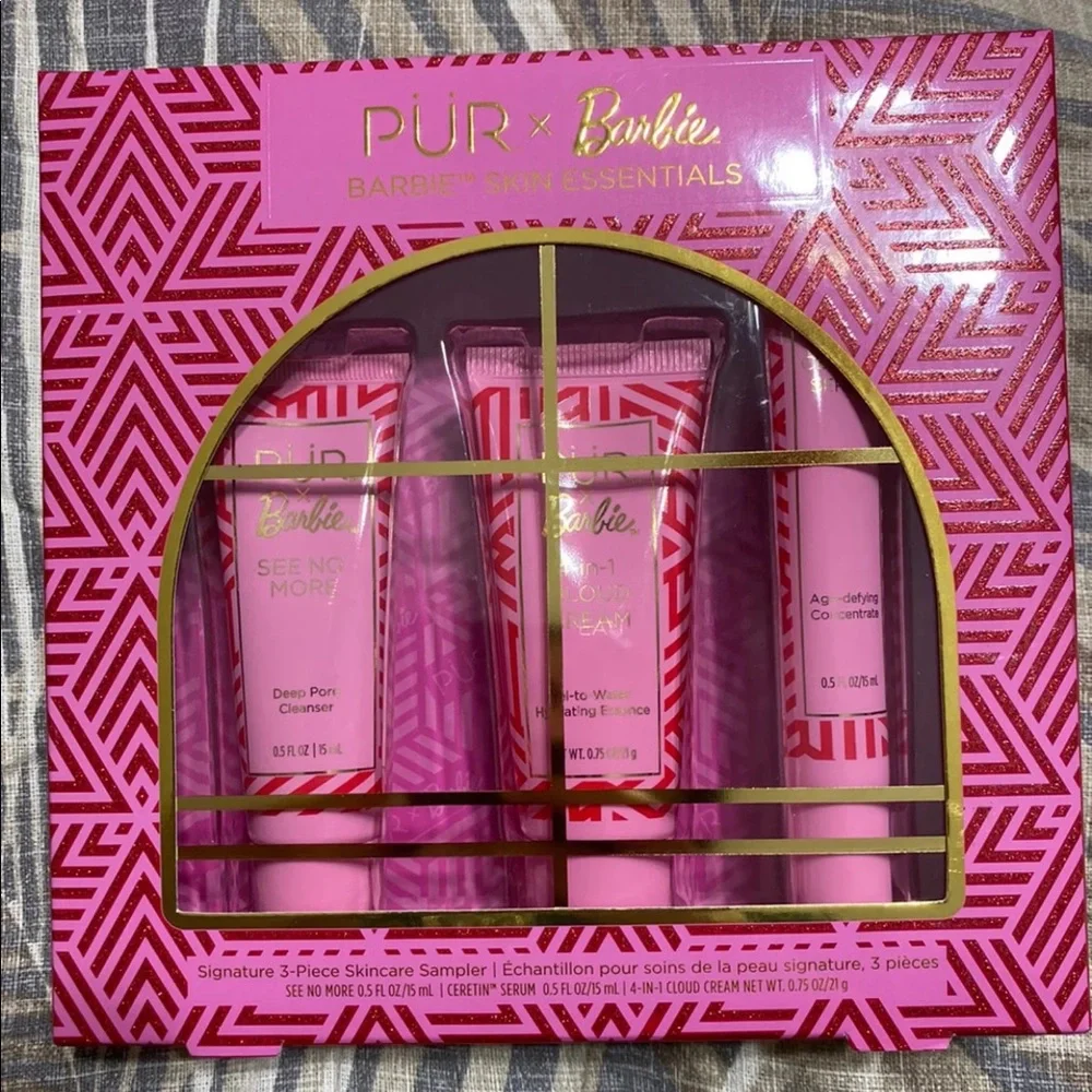 PUR X Barbie Signature 3-Piece Skincare Sampler CLEAN BEAUTY NIB
